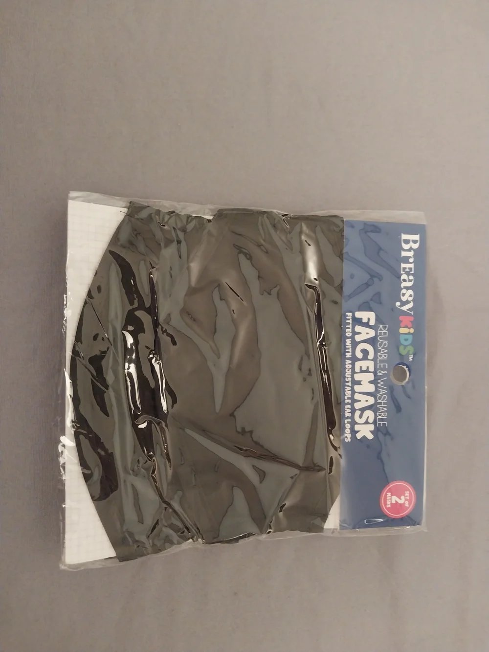 Breasy Kids Reusable & Washable Face Mask. 5x2 Packs. #0128